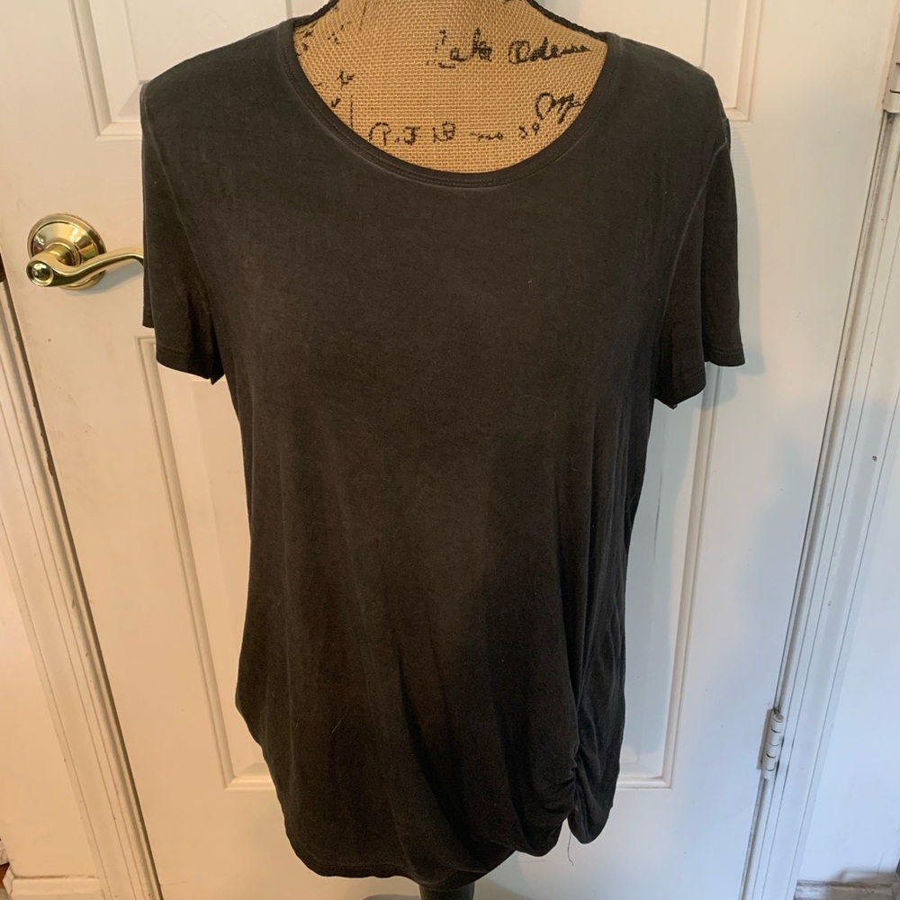 Cable and gauge womens gray dressy shirt size large